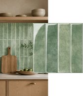 Tegelvoorbeeld Plaktegels 3D - Saliegroen - 30 x 30 cm - voor keukens en badkamers
