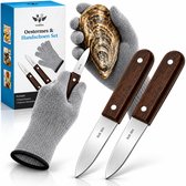 Vestifex® Oestermes Set met Oesterhandschoenen - Oester Set Handschoen - Snijwerende Handschoen - Inclusief 10 Recepten & Ebook