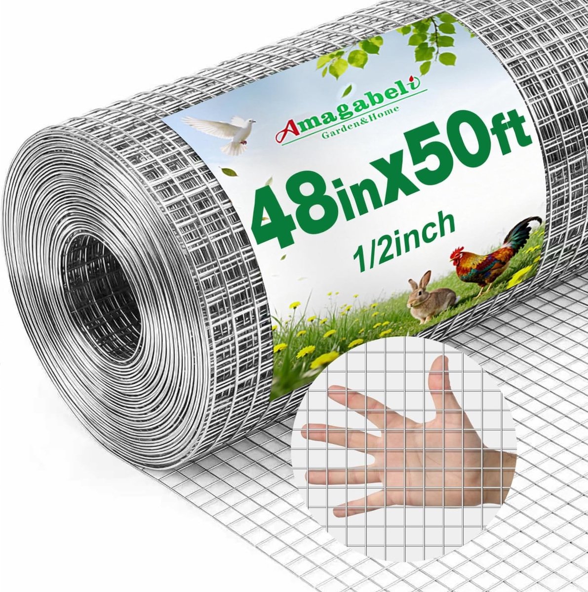 Draadomheining - Gegalvaniseerd - 1,2 m x 15 m - Puntgelast gaas - Voor Tuin en Dieren