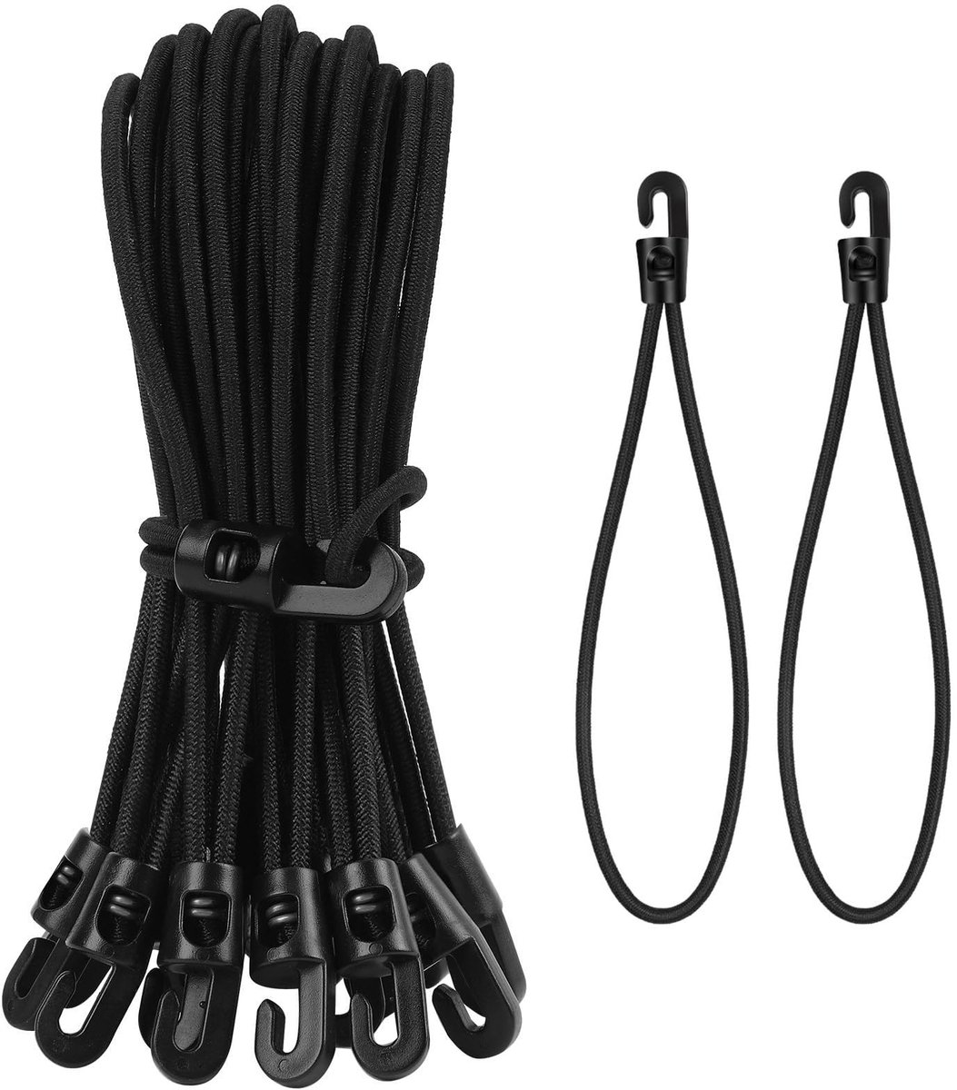 Elzusha - Spanrubber met Haken - 20 Stuks van 20cm