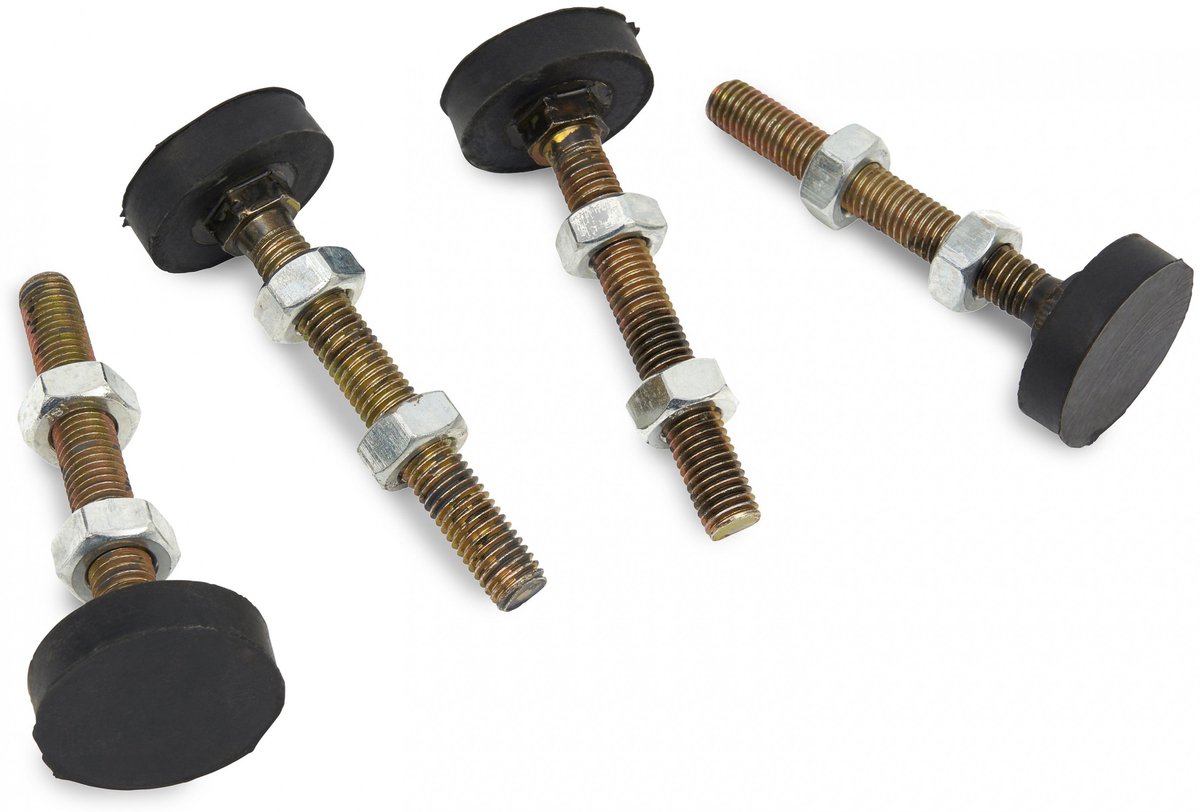HBM 4-delige Set Stelvoeten Trillingsdempers M10 Draad 100 kg per stuk