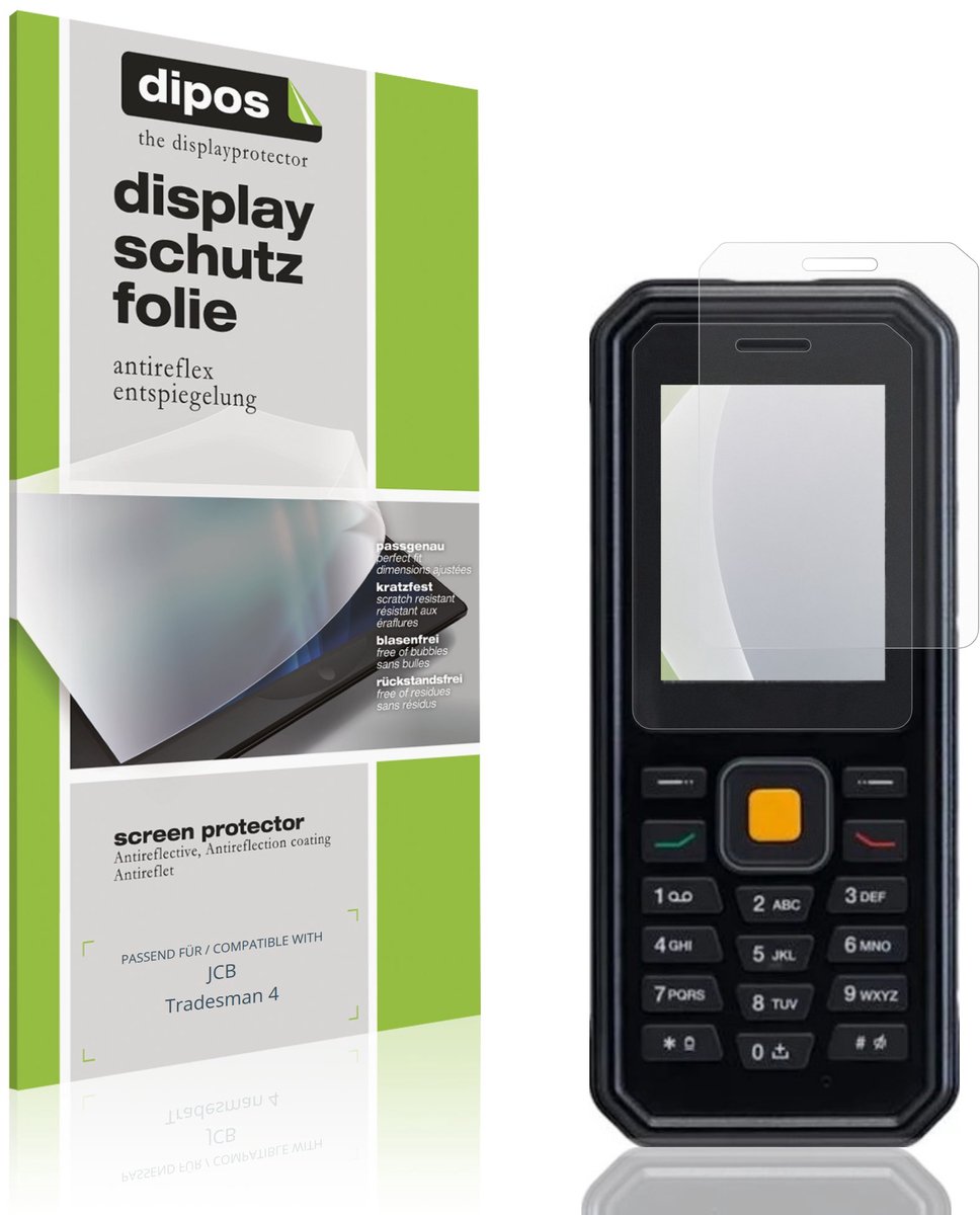 dipos – 4x Matte Beschermfolie geschikt voor JCB Tradesman 4 | Krasbestendige & antireflecterende Screenprotector Ultra-Thin