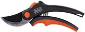 BLACK+DECKER Tuinschaar - Gehard Stalen Bladen - 13 MM - Zwart/ Oranje