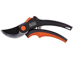 BLACK+DECKER Tuinschaar - Gehard Stalen Bladen - 13 MM - Zwart/ Oranje