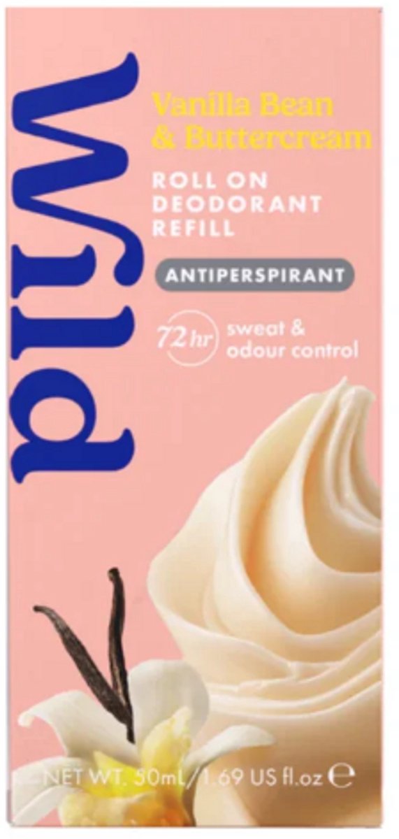 Wild Vanilla Bean & Buttercream Antiperspirant Deodorant Roll-On Refill 50ml