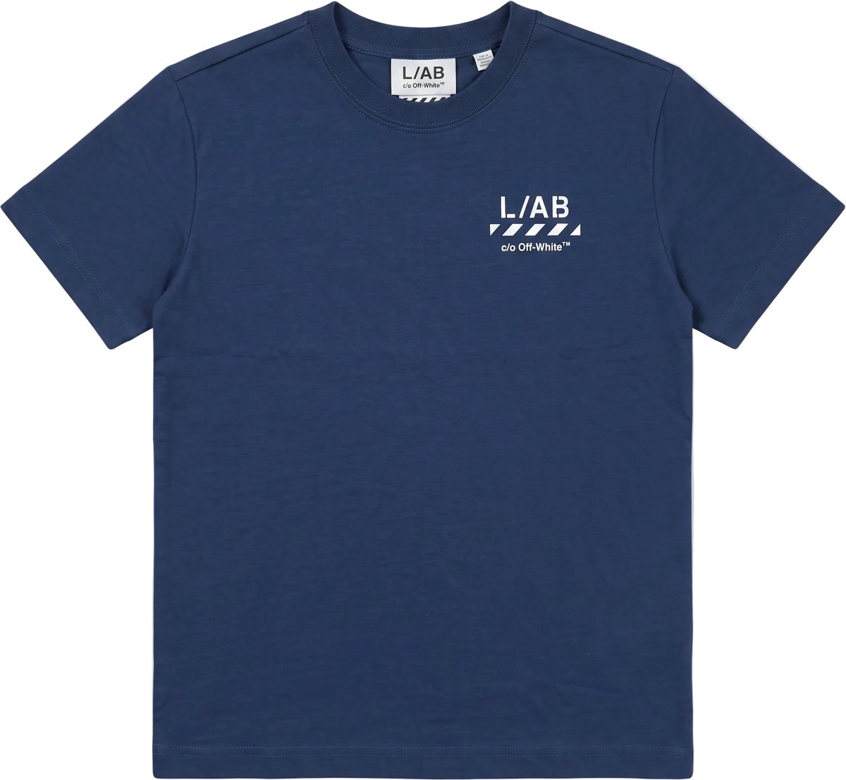 L/AB Off-White t-shirt jongens Diag Estate Blue - maat 128