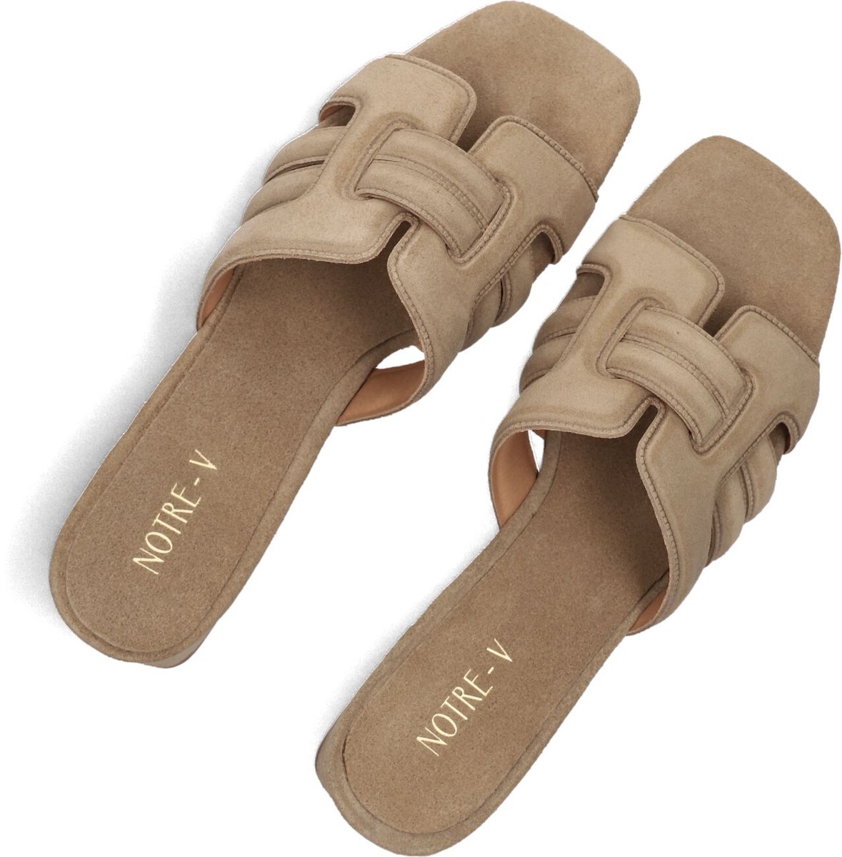 Notre-V Nv-1010 Slippers - Dames - Beige - Maat 38