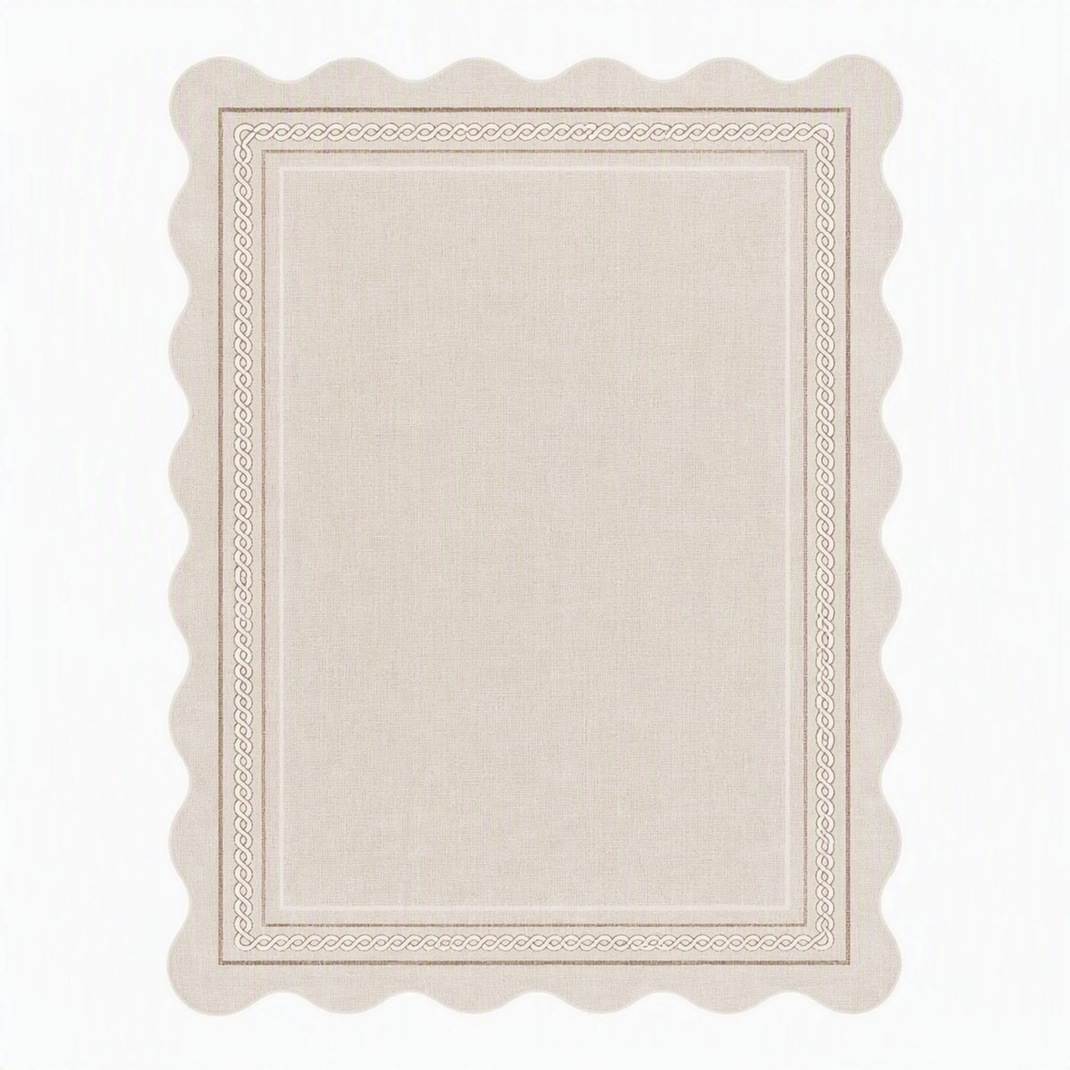 Nutrella Tapijt - Vloerkleed- 200 x 290 cm - Kunstwol - Wasbaar - Modern effen ontwerp - Opvouwbaar - Huisdiervriendelijk - Beige