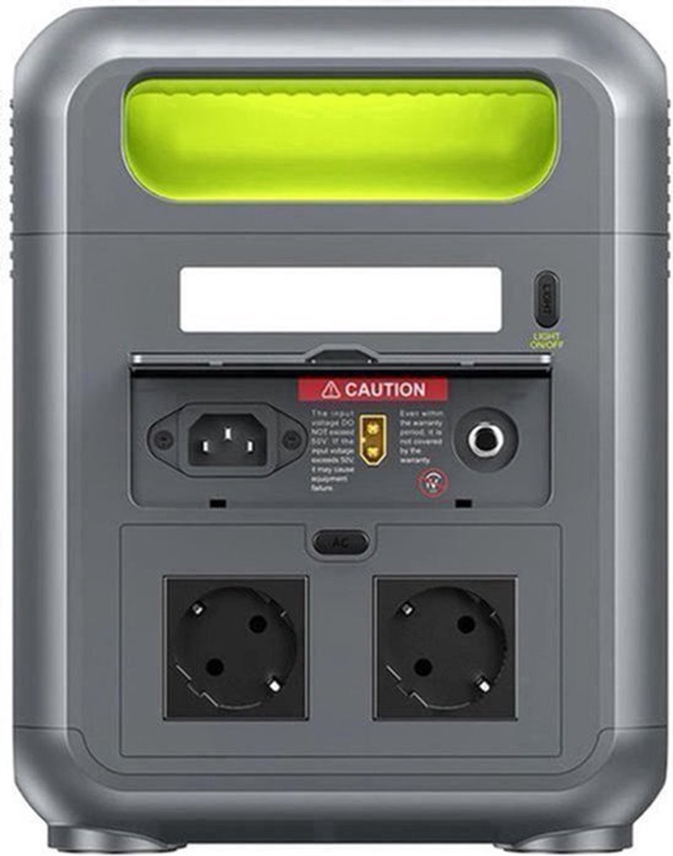 Draagbare Power Station – Mobiele Generator – Noodstroomvoorziening – Camping Accu – 1024Wh Capaciteit – 1200W Vermogen
