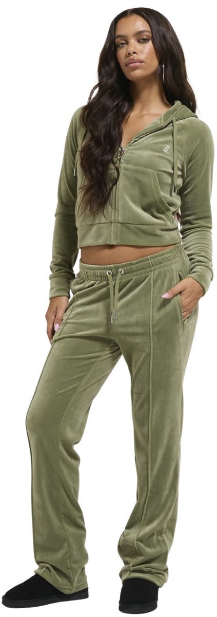 Juicy Couture Juicy Couture Madison Classic Velour Hoodie With Juicy Logo - Maat XL