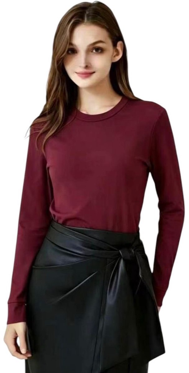 Dames Thermoshirt -F1400- met Lange Mouw M (38) ZWART — afbeelding 2