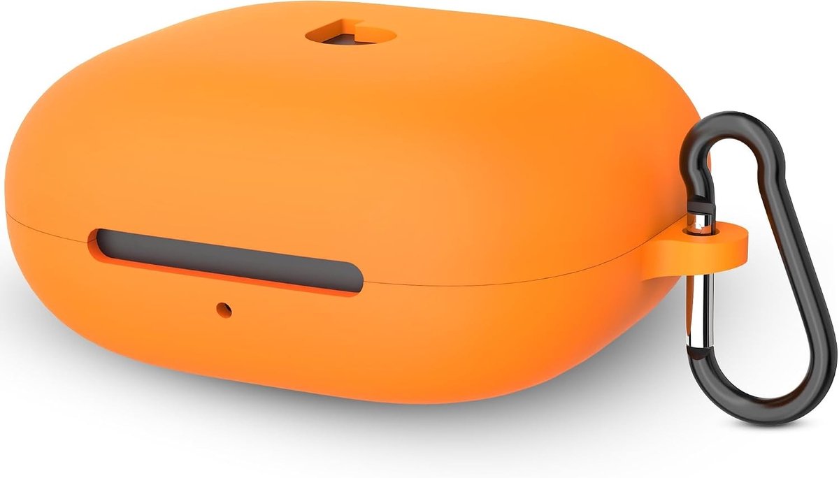Siliconen hoes voor Powerbeats Pro 2 True Wireless Earbuds, Beschermende oordopjes cover met sleutelhanger, Toegankelijke oplaadpoort (Oranje)