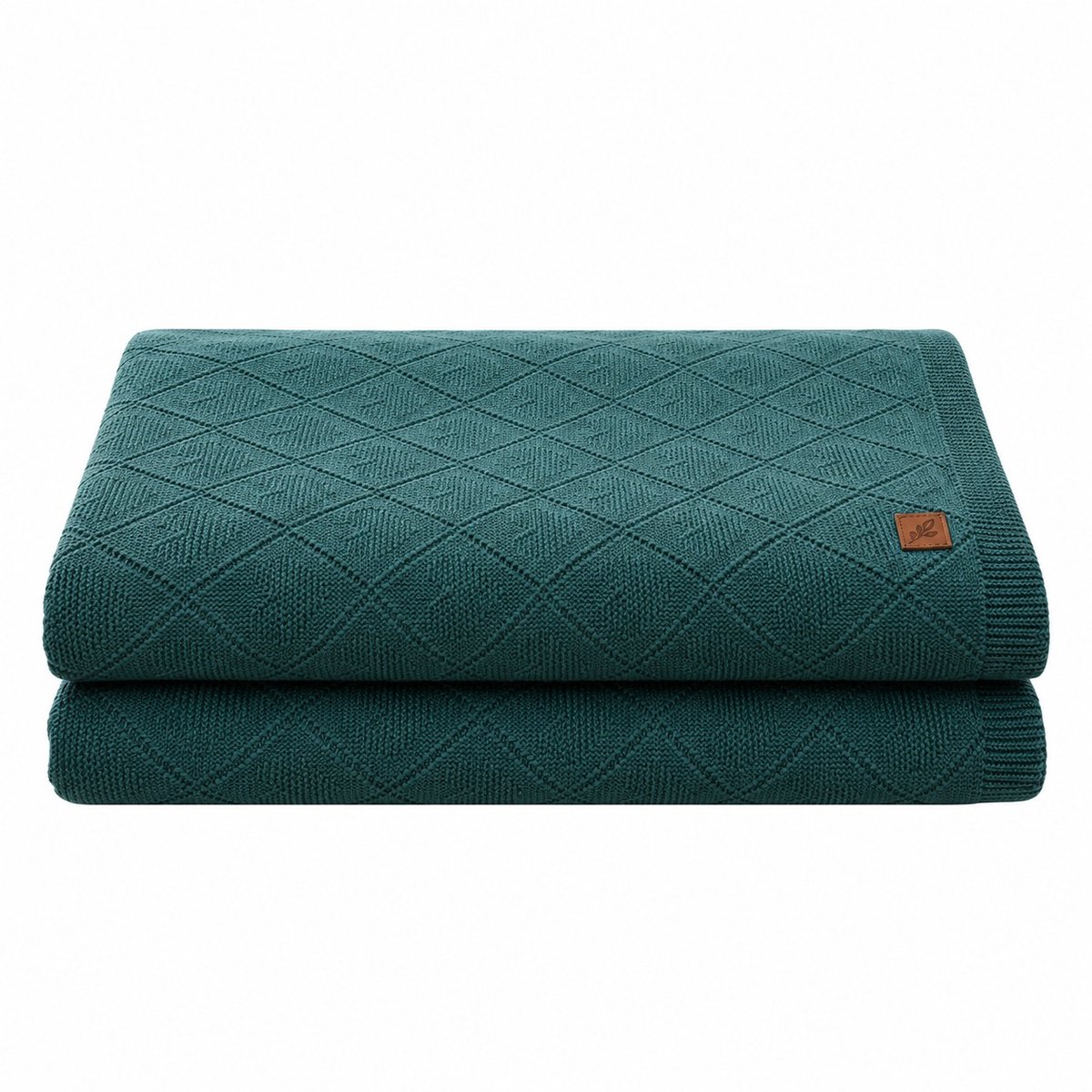 Nuvinokids Salie Groene Hartjes - Katoenen Babydeken - 100% Katoen - 70x90 cm - Peuter - Kind - Newborn - Wiegdeken - Ledikantdeken - Kinderwagendeken - Mousseline Doek - Hydrofiele Doek - Inbakerdoek - Swaddle - Knuffeldeken - Boxdeken - Jongen