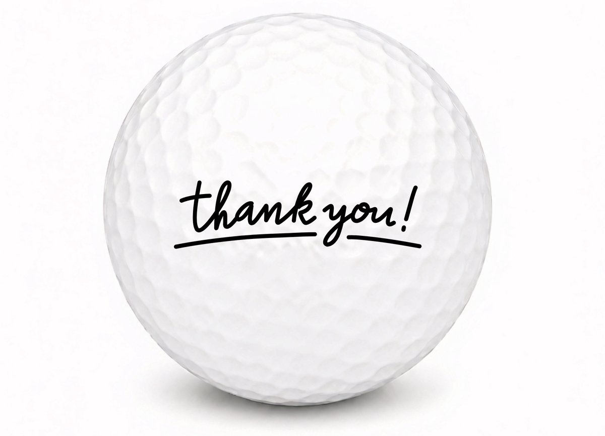 Golfballen Thanks - Bedankt Golf Cadeau - 2 stuks - Wilson