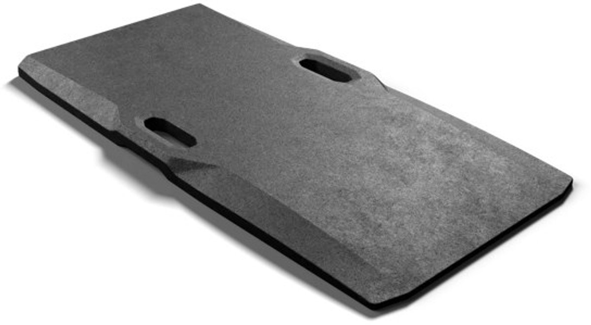Rubberen oprijplaat voor hefbrug 1000 x 480 x 40 mm (per 2 stuks)