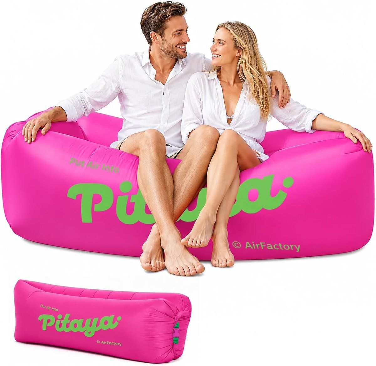 Opblaasbare Strandstoel, Camping Sofa, Draagbare Loungestoel, Ideaal voor Strand, Kamperen en Picknicks, Comfortabel en Lichtgewicht