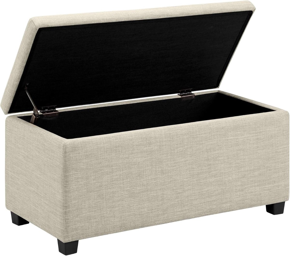 Kavo Opbergbank - Rechthoekige Vorm - Bank met Opbergruimte - Meubel Opbergbank - Beige - 42cm x 91cm x 44cm