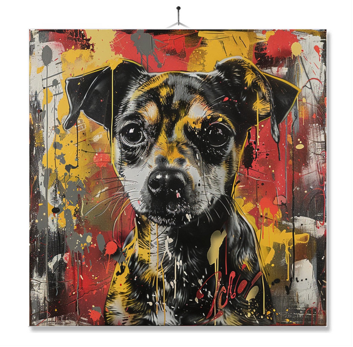 MC Living Tegel Met Opdruk | Geschenk | Art | Kunst | Jack Russel Ontwerp 3