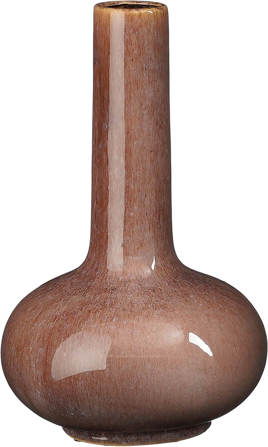 Goossens Vaas Milly - bruin - keramiek - 24 x 39 x 24