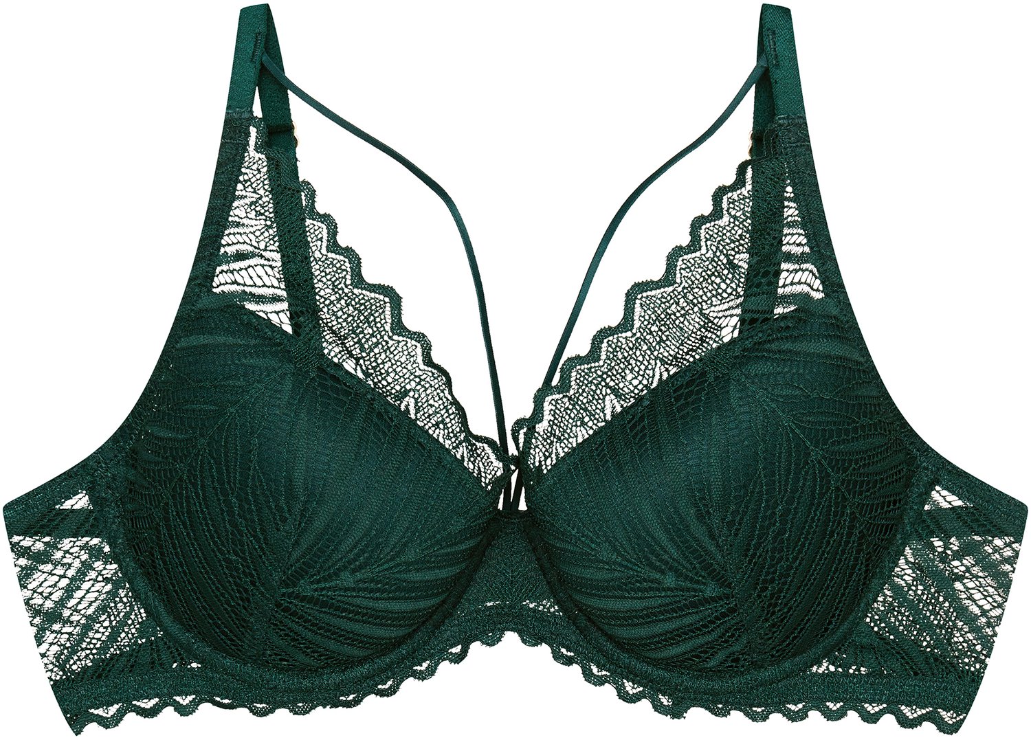 ESOTIQ Onika - Push-upbeha - Donkergroen - 80D - Met beugel