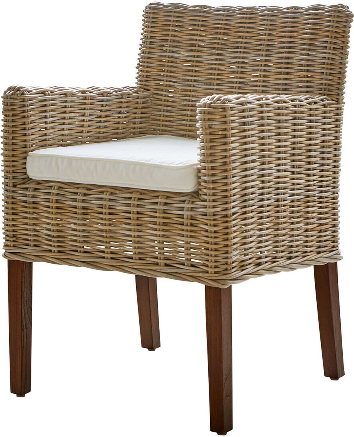 Loberon Fauteuil Forêt Douce bruin/wit