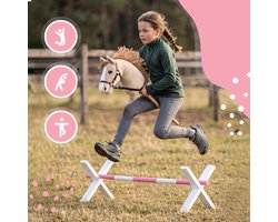 Pink Papaya hobbelpaard cavaletti - Hindernissen voor hobbelpaarden, hobbelpaardaccessoires