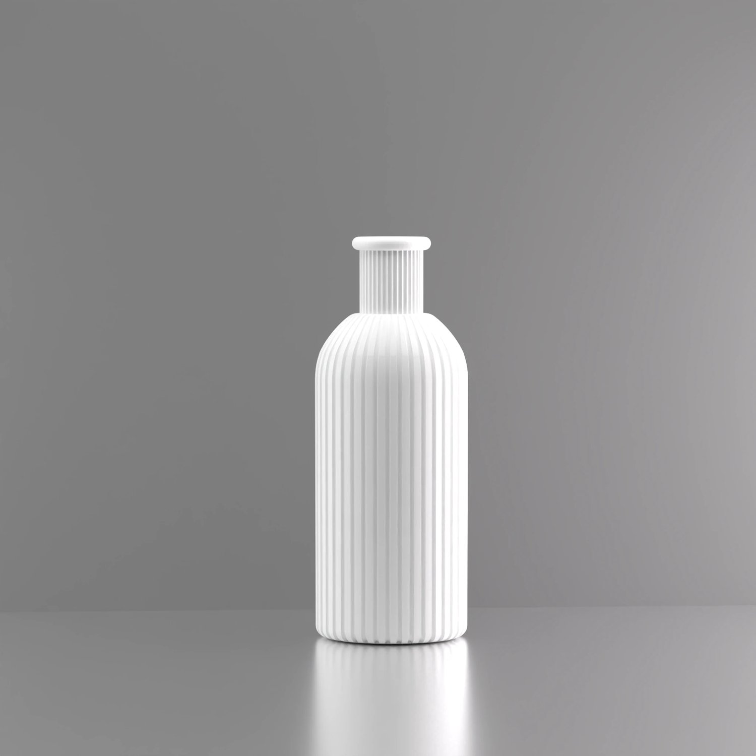 3d-gezellig Provence - Vaas - Wit - Maat 25 cm - Kunststof - Modern - Bloemenvaas - 100% gerecycled PLA (bioplastic)