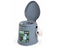 Happy Rhino - Toilet Draagbaar XL - Grijs - Toiletten - PP - 41 x 49 x 41 cm
