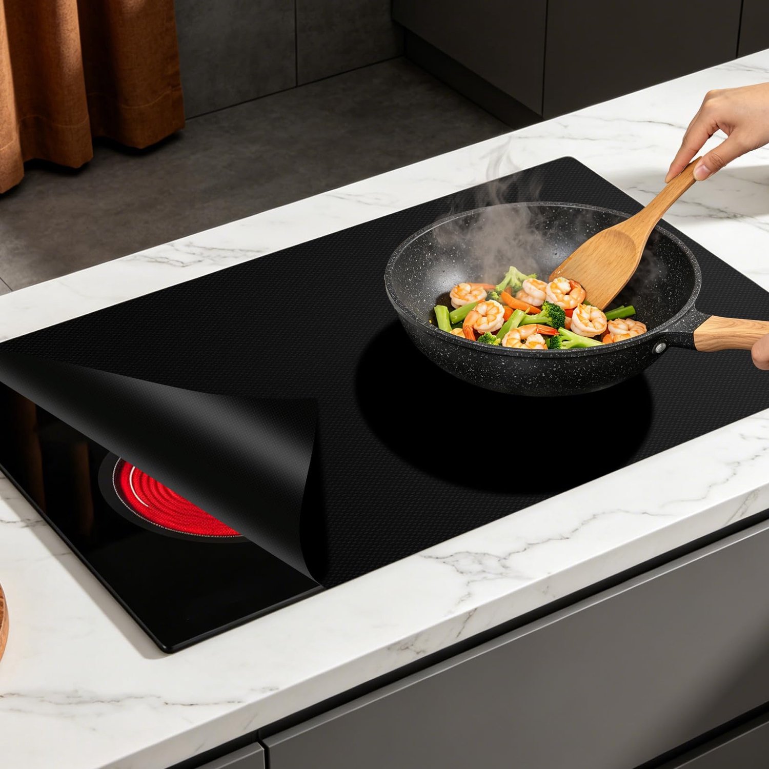 Grote Silicone Inductiekookplaat Protector Mat