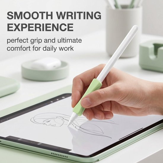 Set van 2 Ergonomische Siliconen Handgrepen voor Tablet Stylus — afbeelding 2