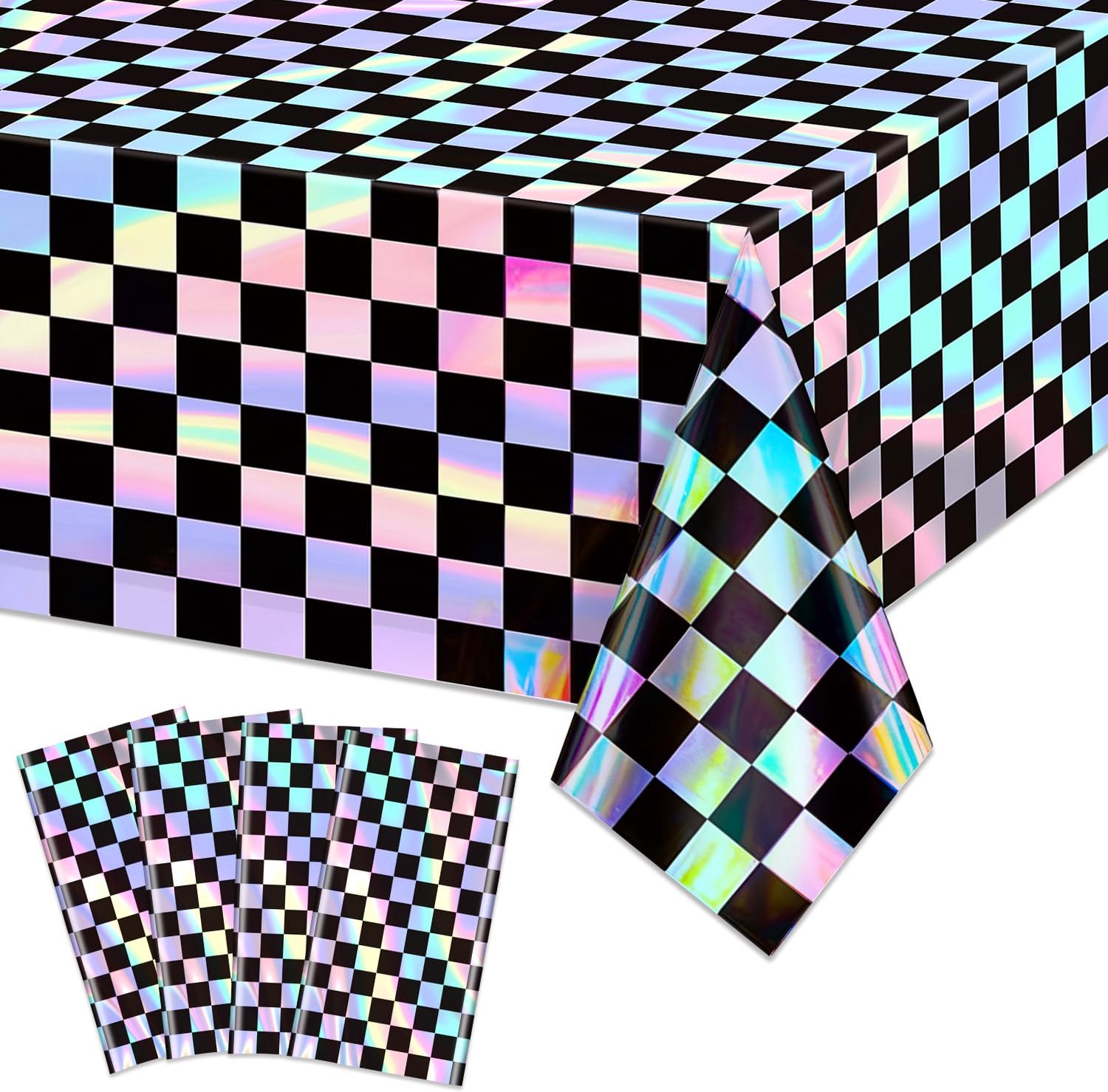 Set van 4 Iriserende Tafelkleedjes