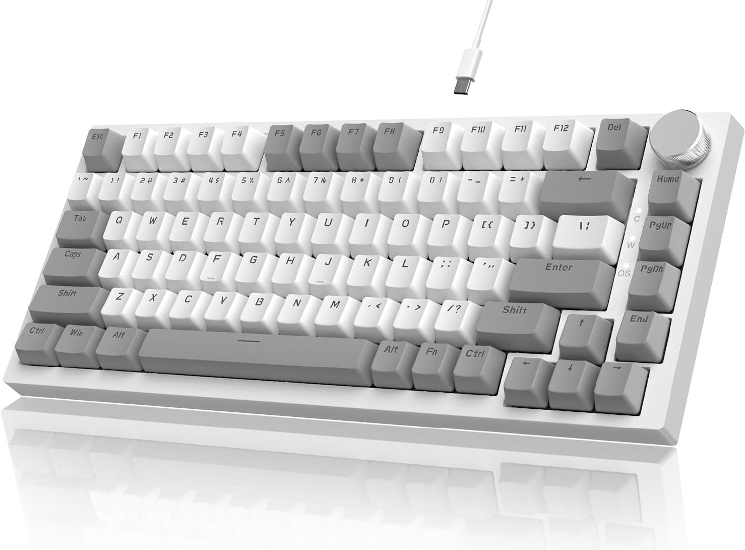 Mechanisch Gaming Toetsenbord 75% met Volume Knop