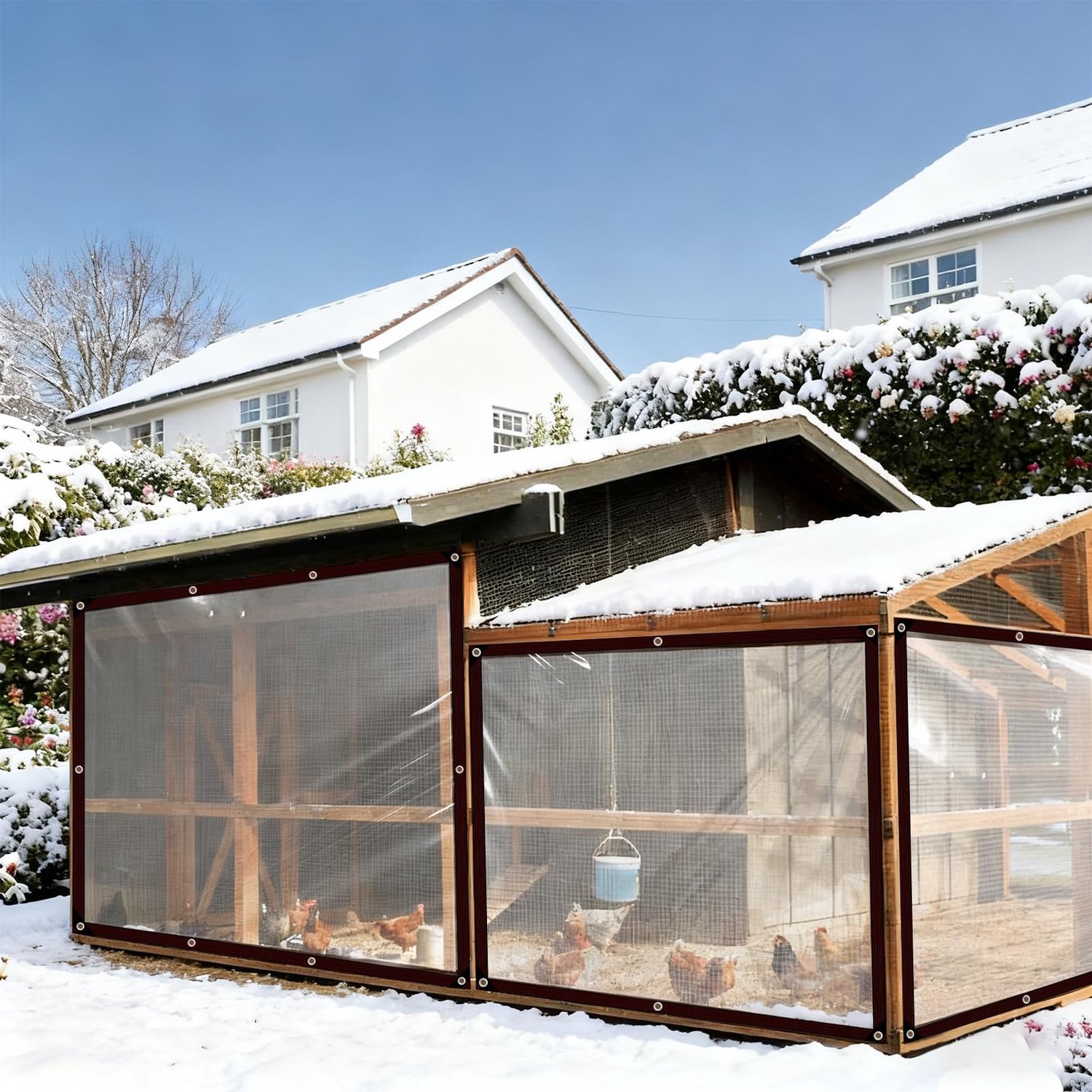 Waterdicht Transparant Zeil met Oogjes - Tuinmeubelbescherming 2 x 3 m