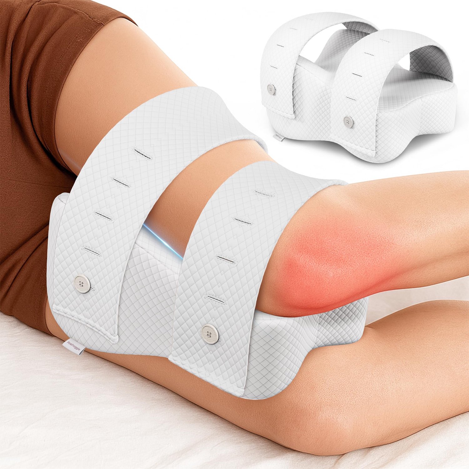 Ergonomisch Kniekussen met Geheugenschuim en Banden Wasbaar