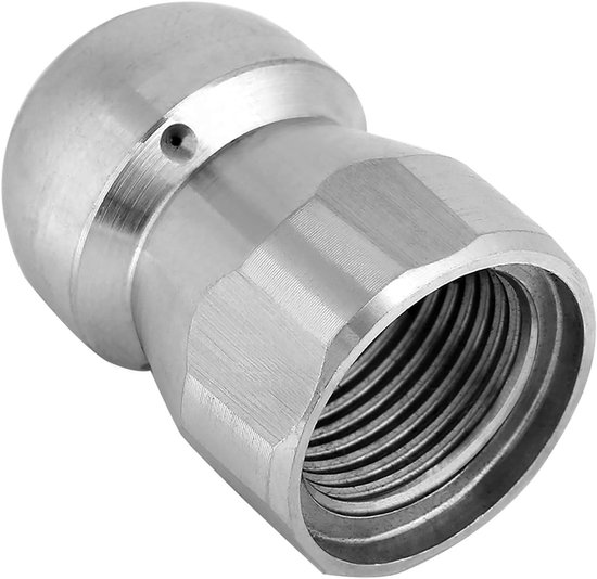 Afvoerreinigingsmondstuk 3/8" - roestvrij staal - duurzaam ontwerp - voor hogedrukreiniger - ServiceTopper — afbeelding 3