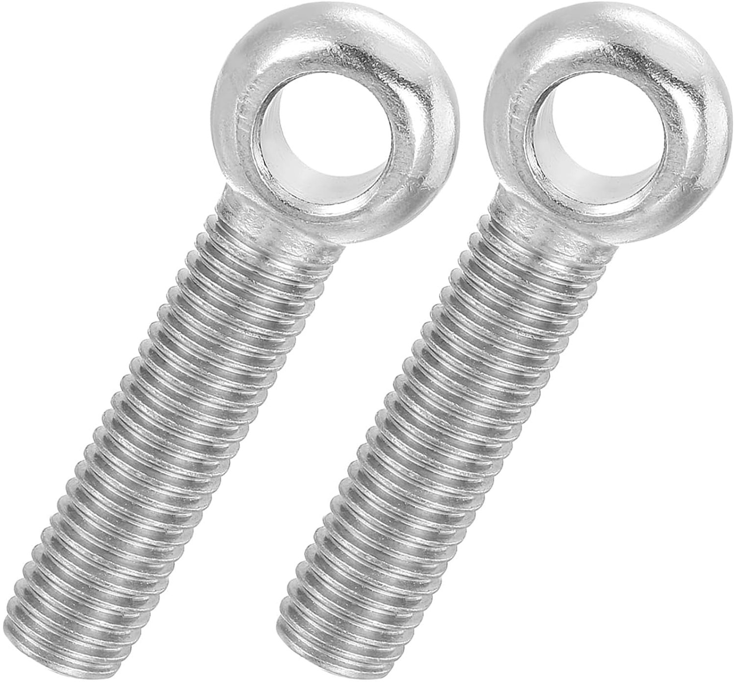 Oscillerende oogbout M14 x 60 mm - 304 roestvrij staal - volledige schroefdraad - stevig bevestigingselement - 2 stuks - ServiceTopper