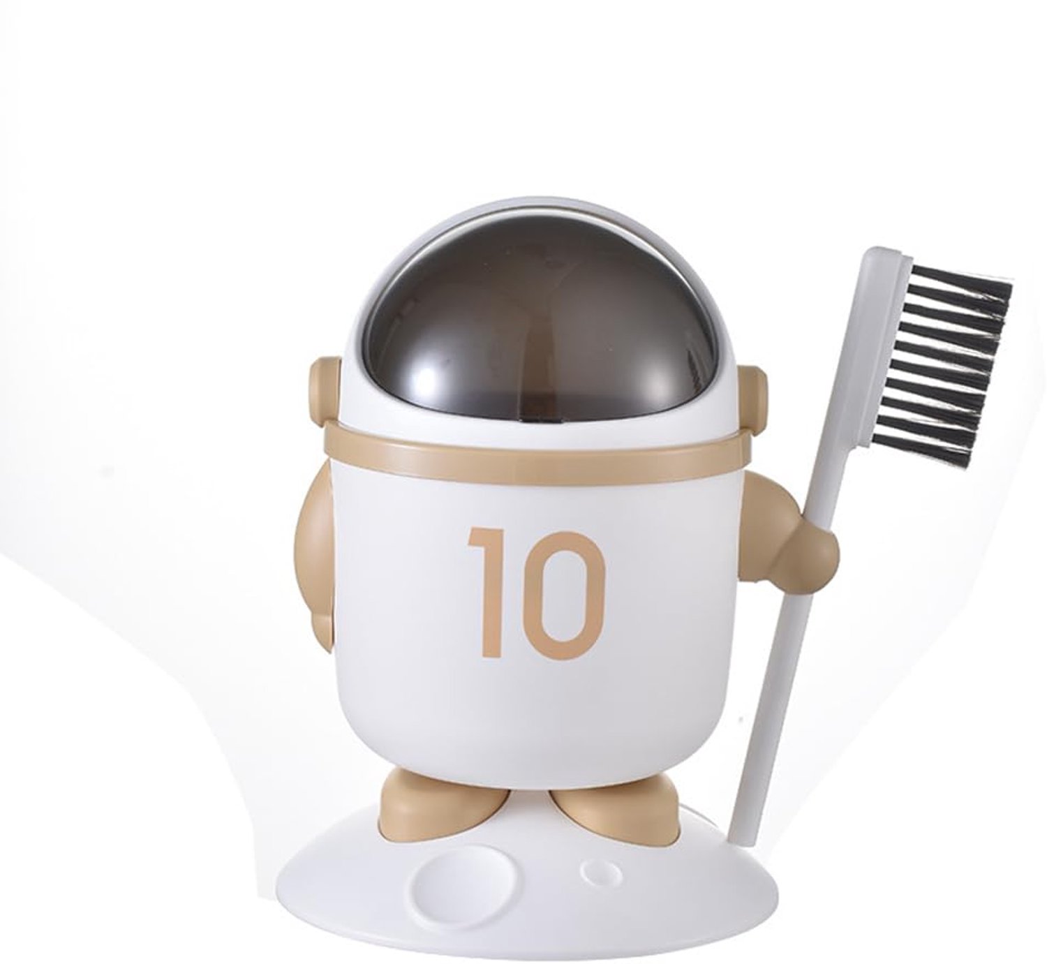 Cartoon Astronaut Desktop Prullenbak met Deksel - Voor Kinderen en Kantoor