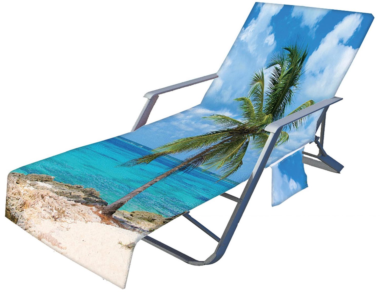 Strandhanddoek voor Ligstoel met Oceaanprint