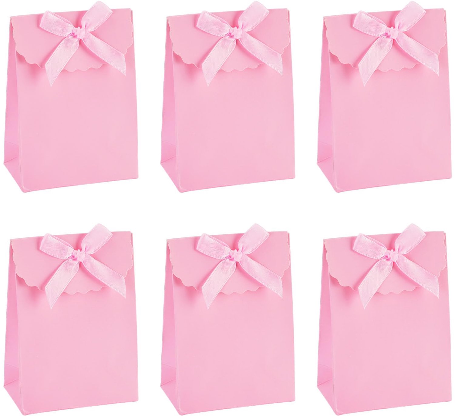 12 Stuks Roze Cadeautasjes voor Feestelijke Gelegenheden