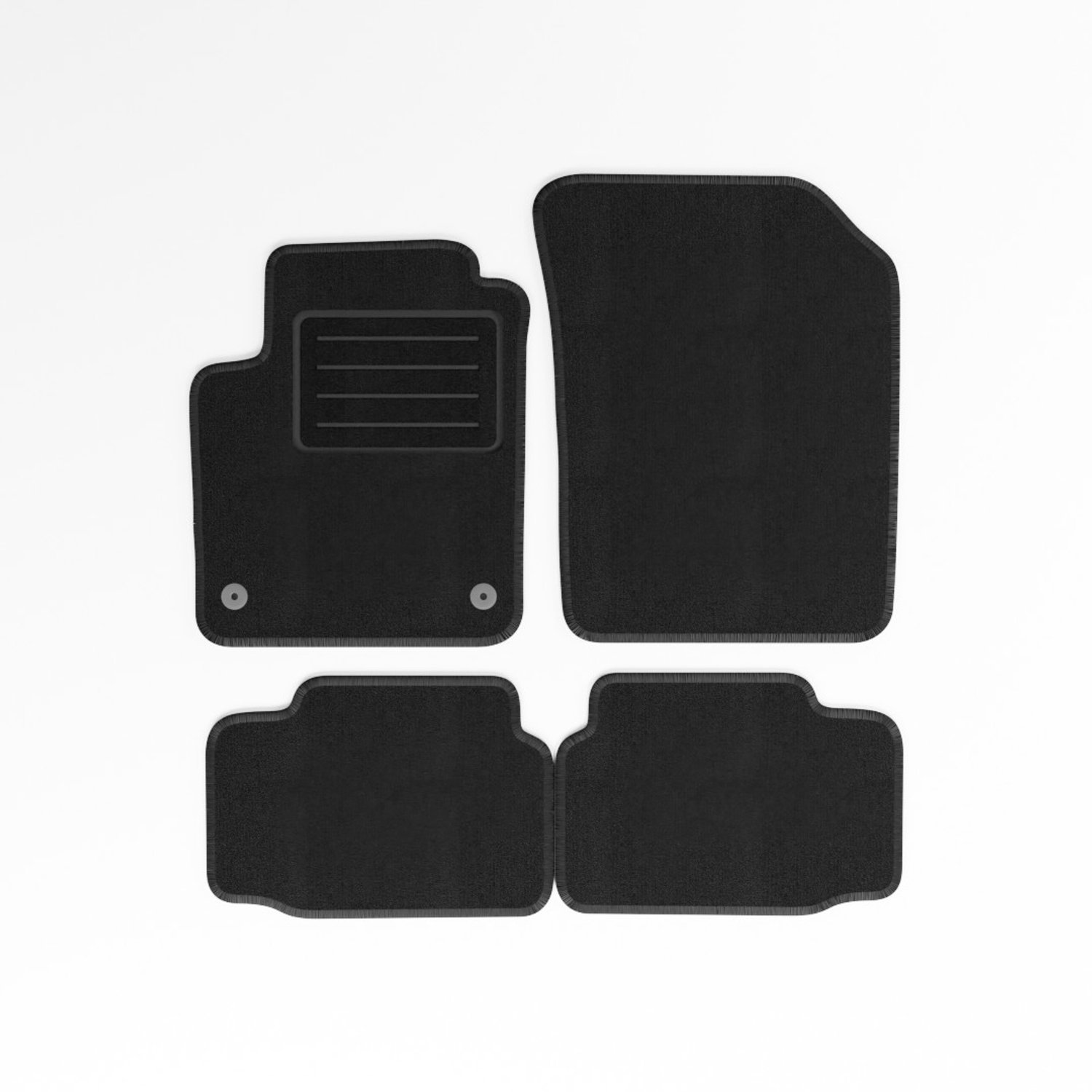 Mats4all | Naaldvilt automatten passend voor Skoda Citygo 2012-2020 | Antislip | Met versterking | 4-delig | Automatten | Mattenset