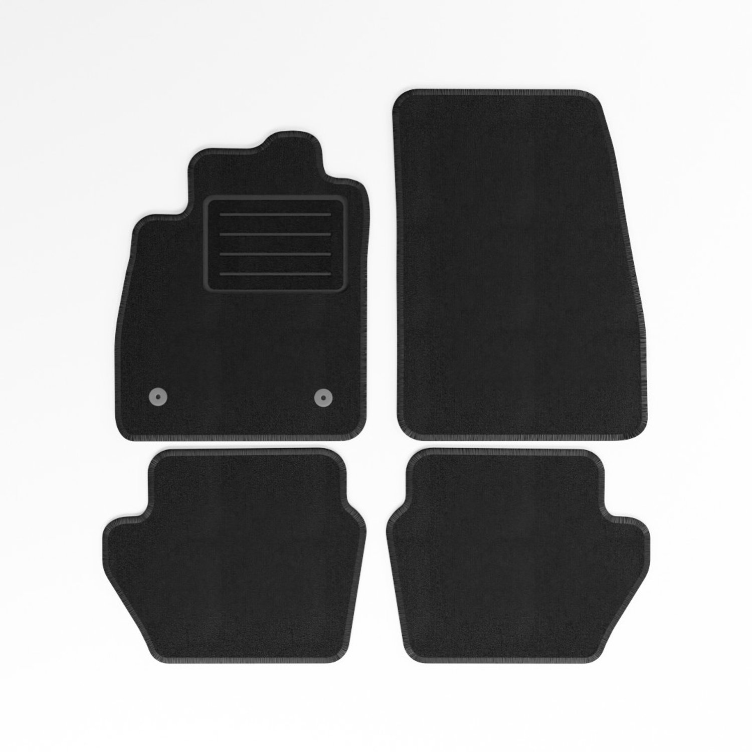 Mats4all | Naaldvilt automatten passend voor Ford Fiesta 2017-> | Antislip | Met versterking | 4-delig | Automatten | Mattenset