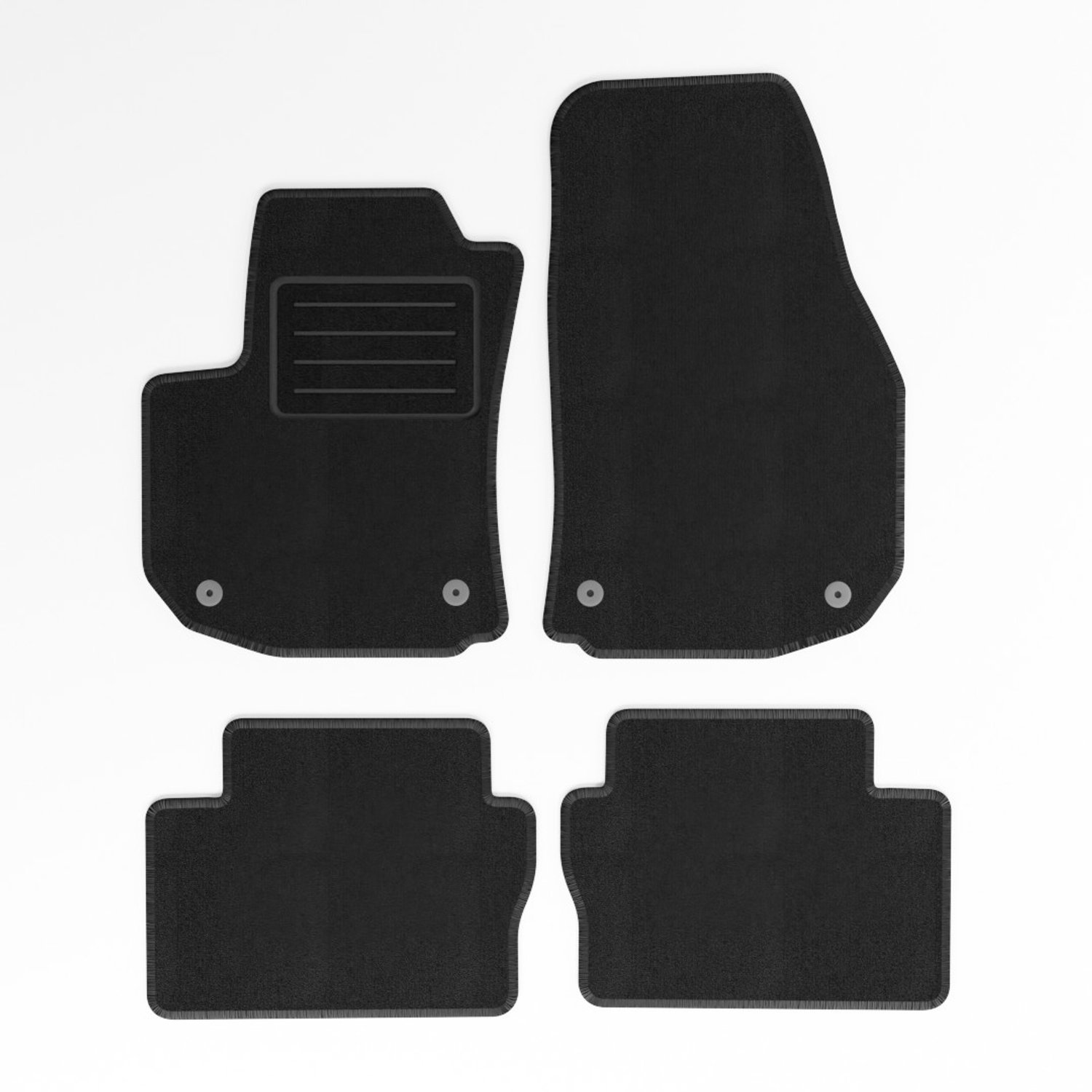 Mats4all | Naaldvilt automatten passend voor Opel Zafira 2 rijen 2005-2011 | Antislip | Met versterking | 4-delig | Automatten | Mattenset