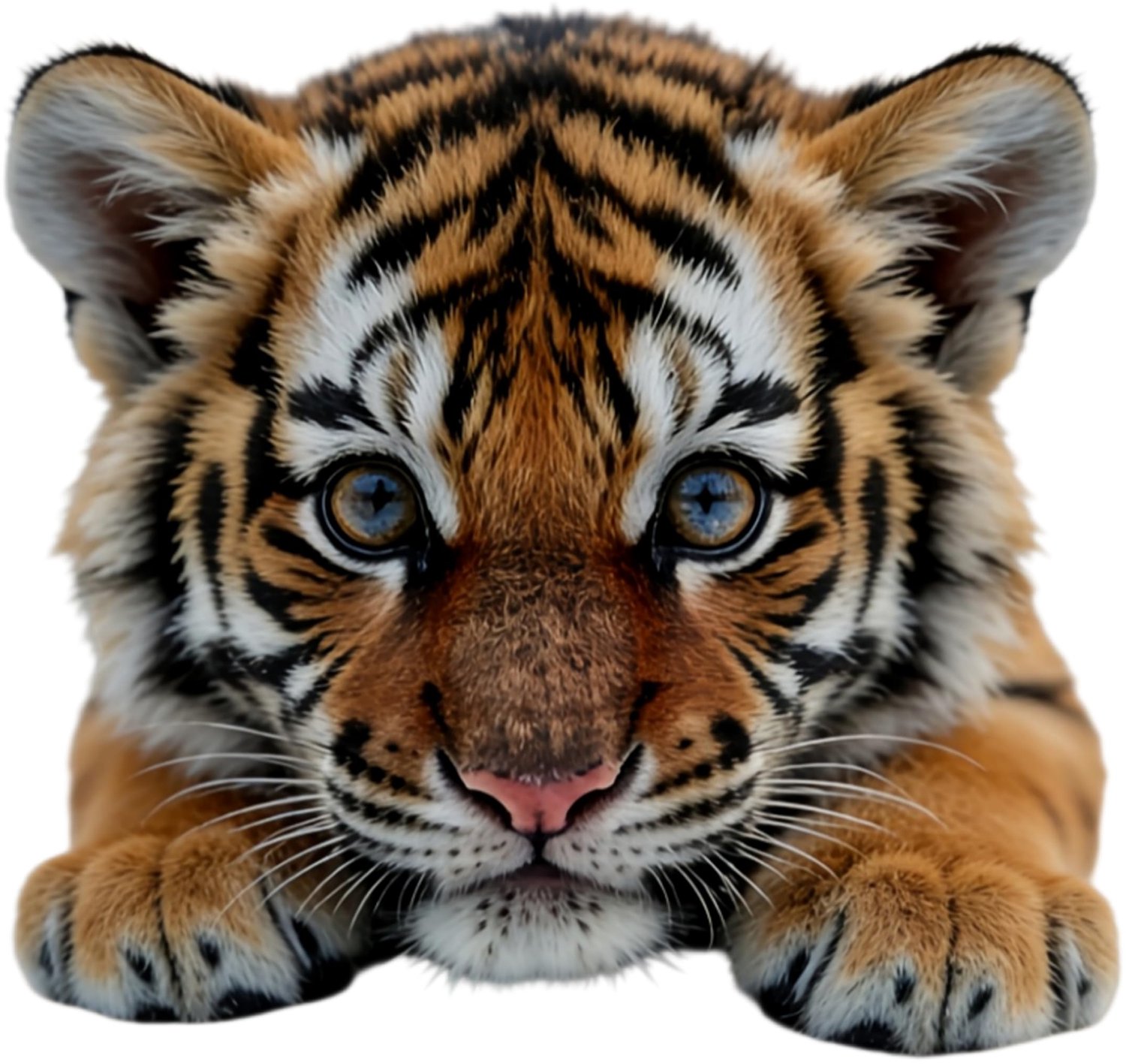 Tijgerwelp Autostickers Waterdicht Vinyl 5,5 Inch 2 Stuks