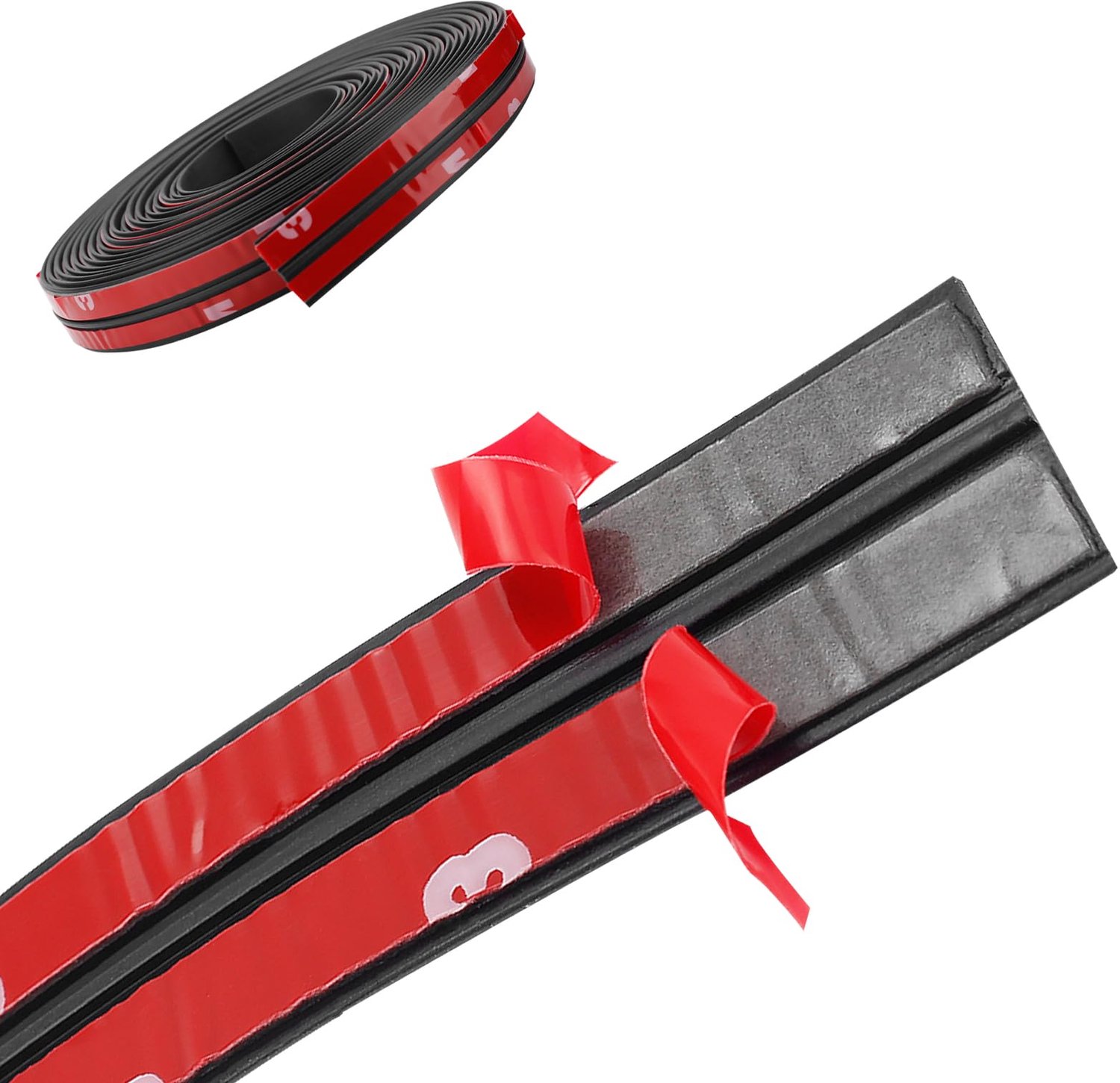 Afdichtingsstrip 4m - Rubber - Waterdicht - Geluidsisolatie - Zwart - Flexibel en duurzaam - Rubberen Afdichting