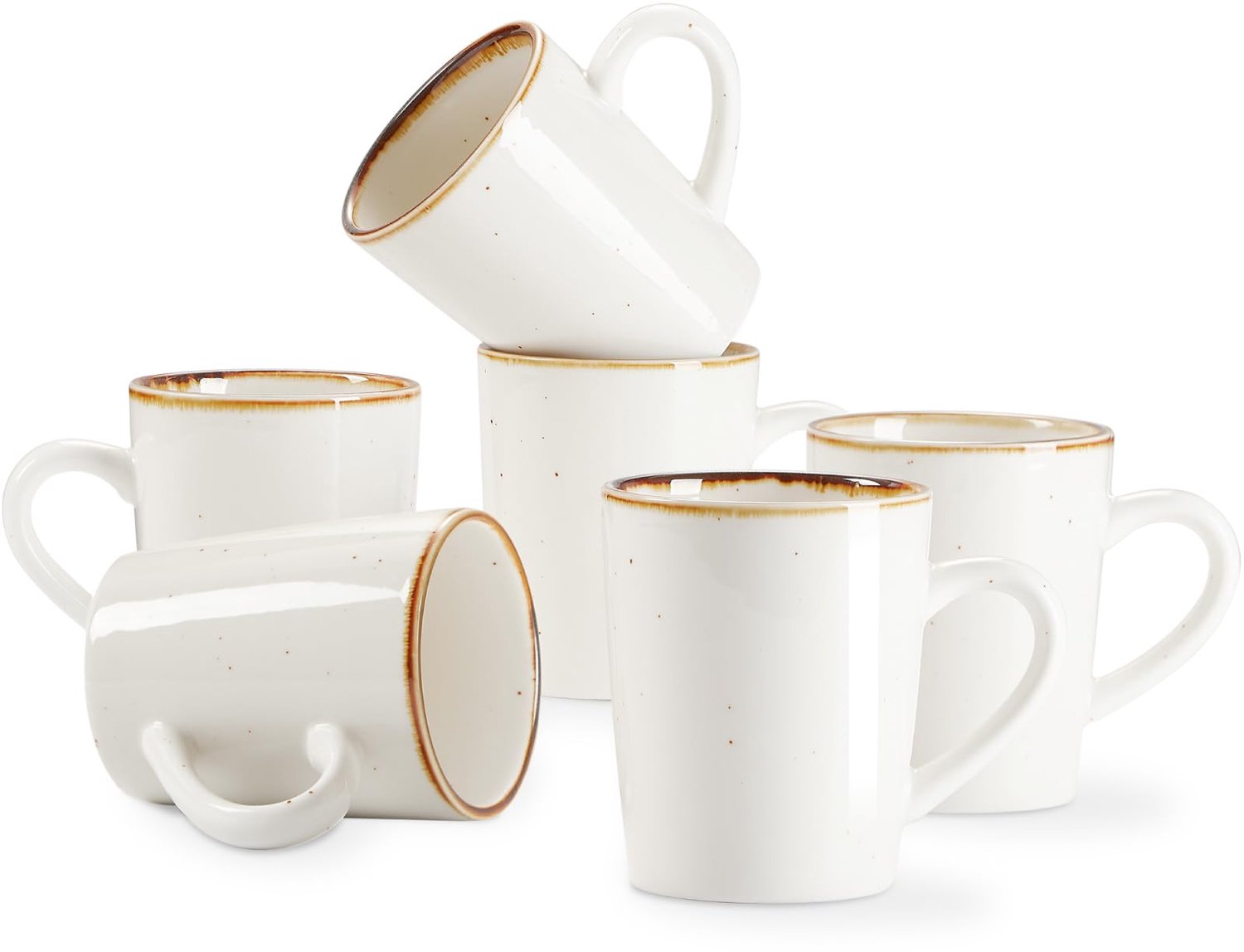 Set van 6 Glazenkopjes 360 ml voor Koffie en Thee