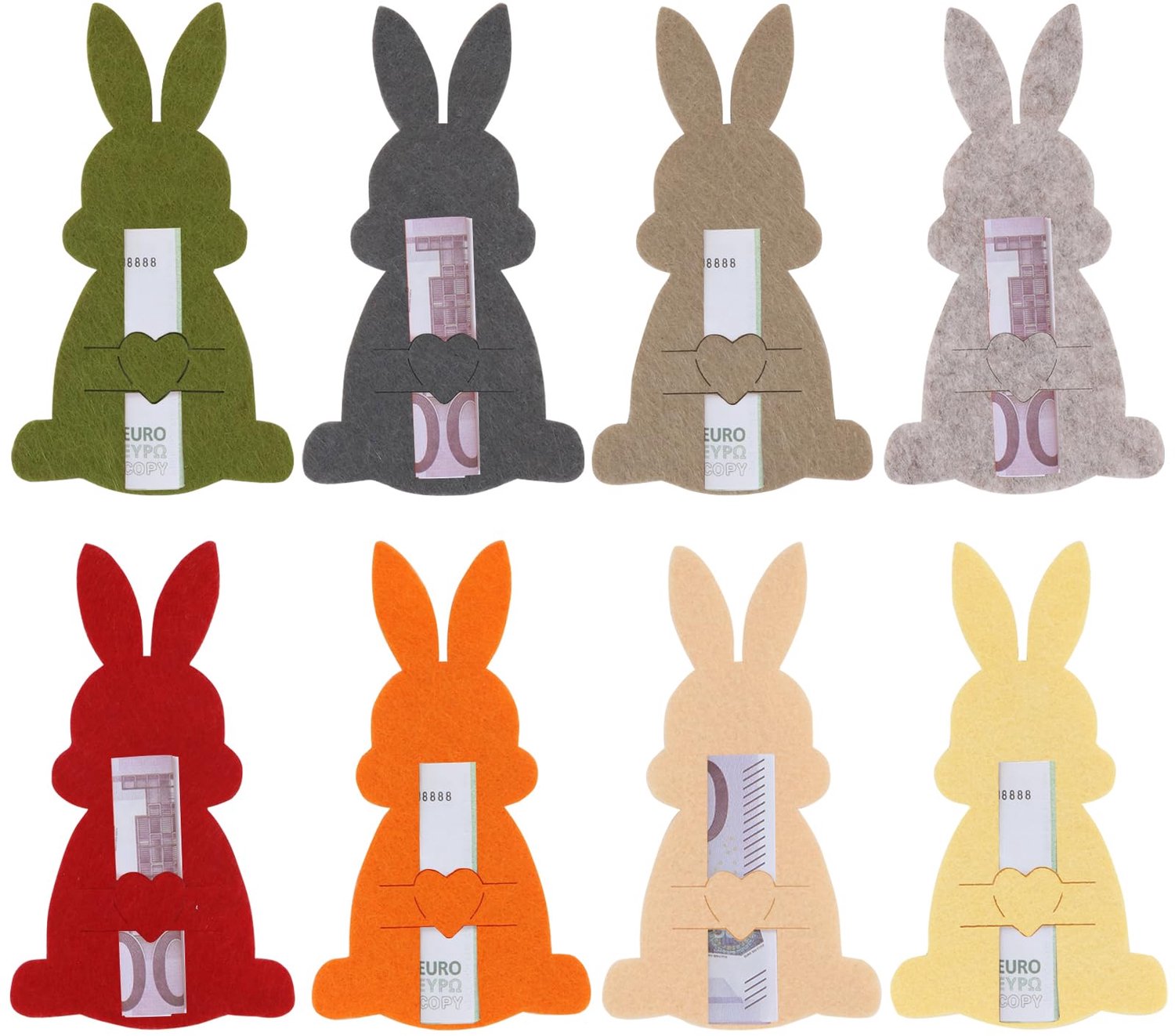 Paas Geld Cadeauset met Vilt Decoraties (8 Stuks)