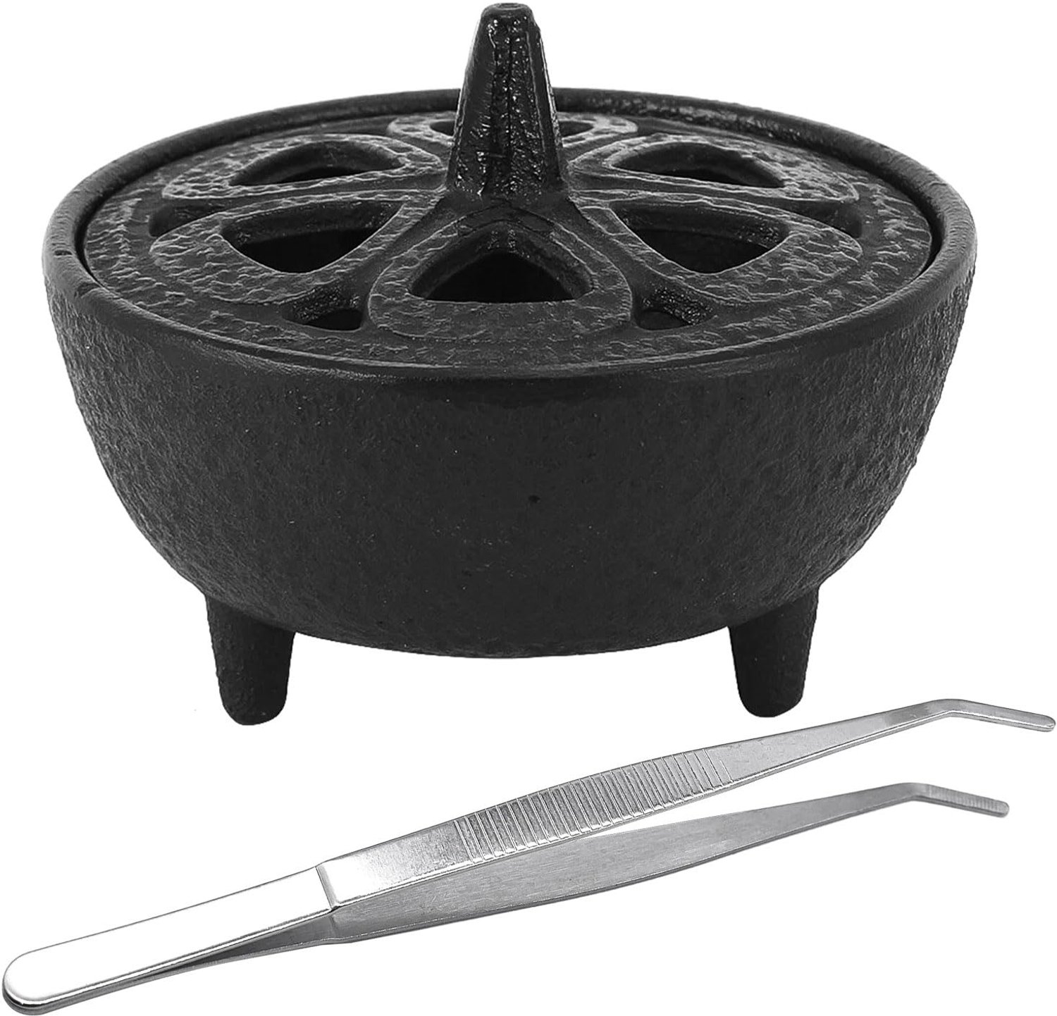 Cast Iron Incense Burner met Lotus Bloem Deksel