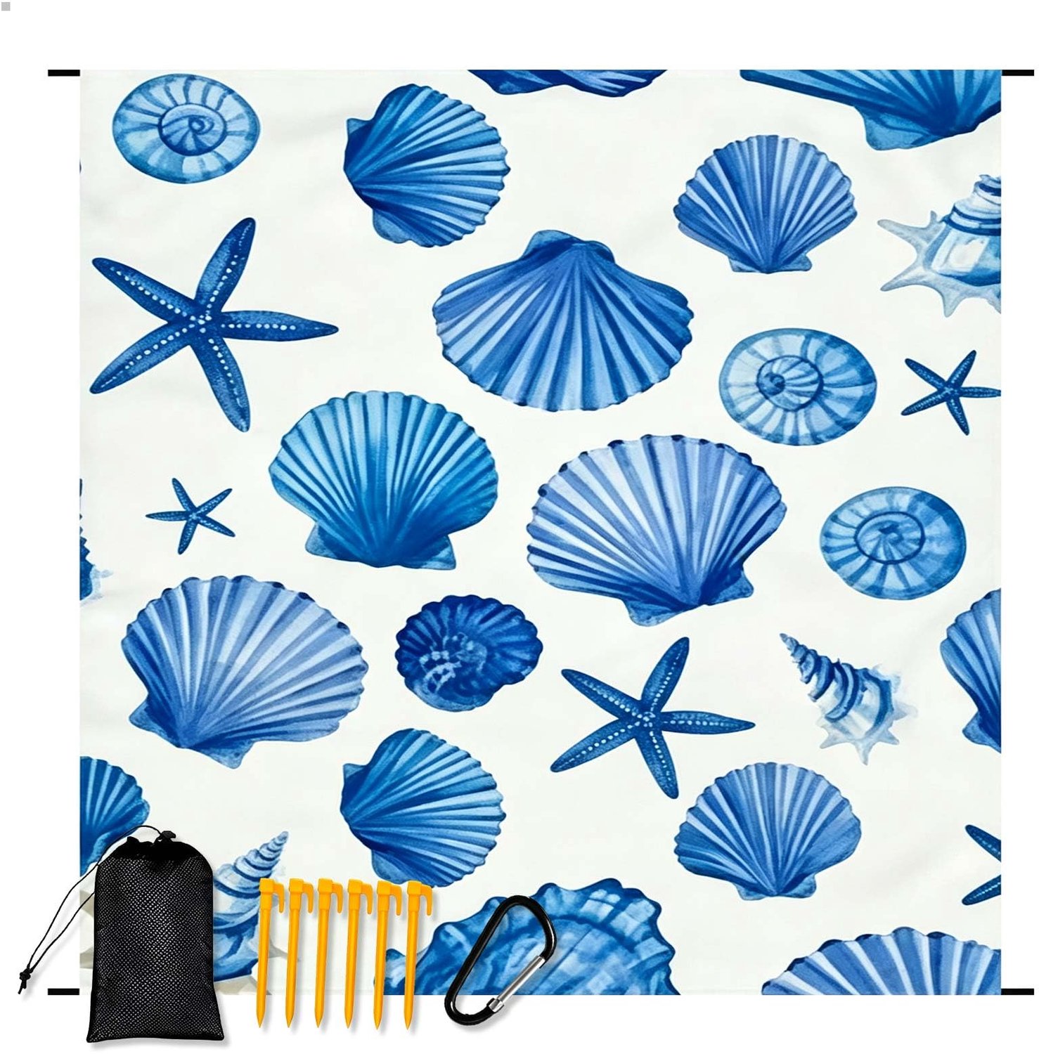 Grote Microfiber Strandlaken 210 x 200 cm, Zandvrij en Lichtgewicht