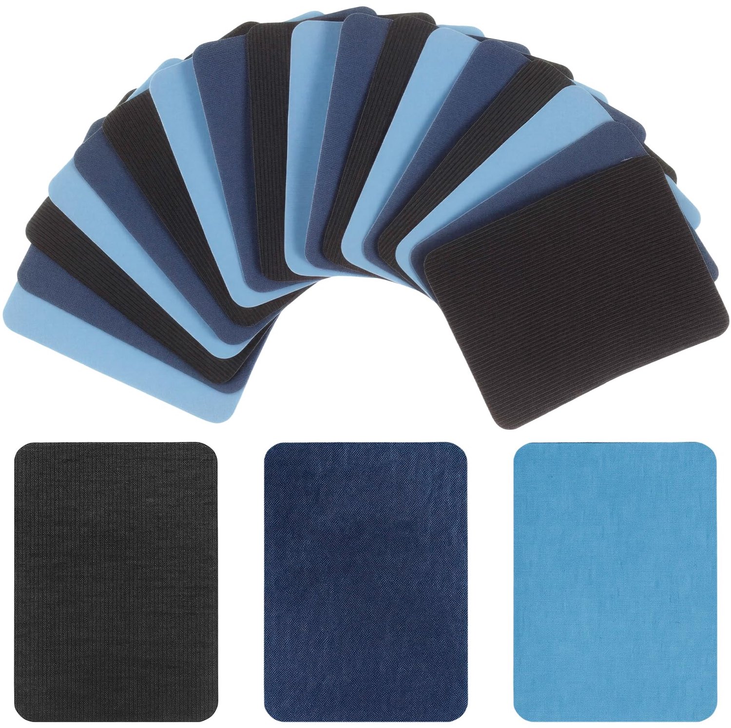 Set van 18 Katoenen Strijkpatches voor Jeans