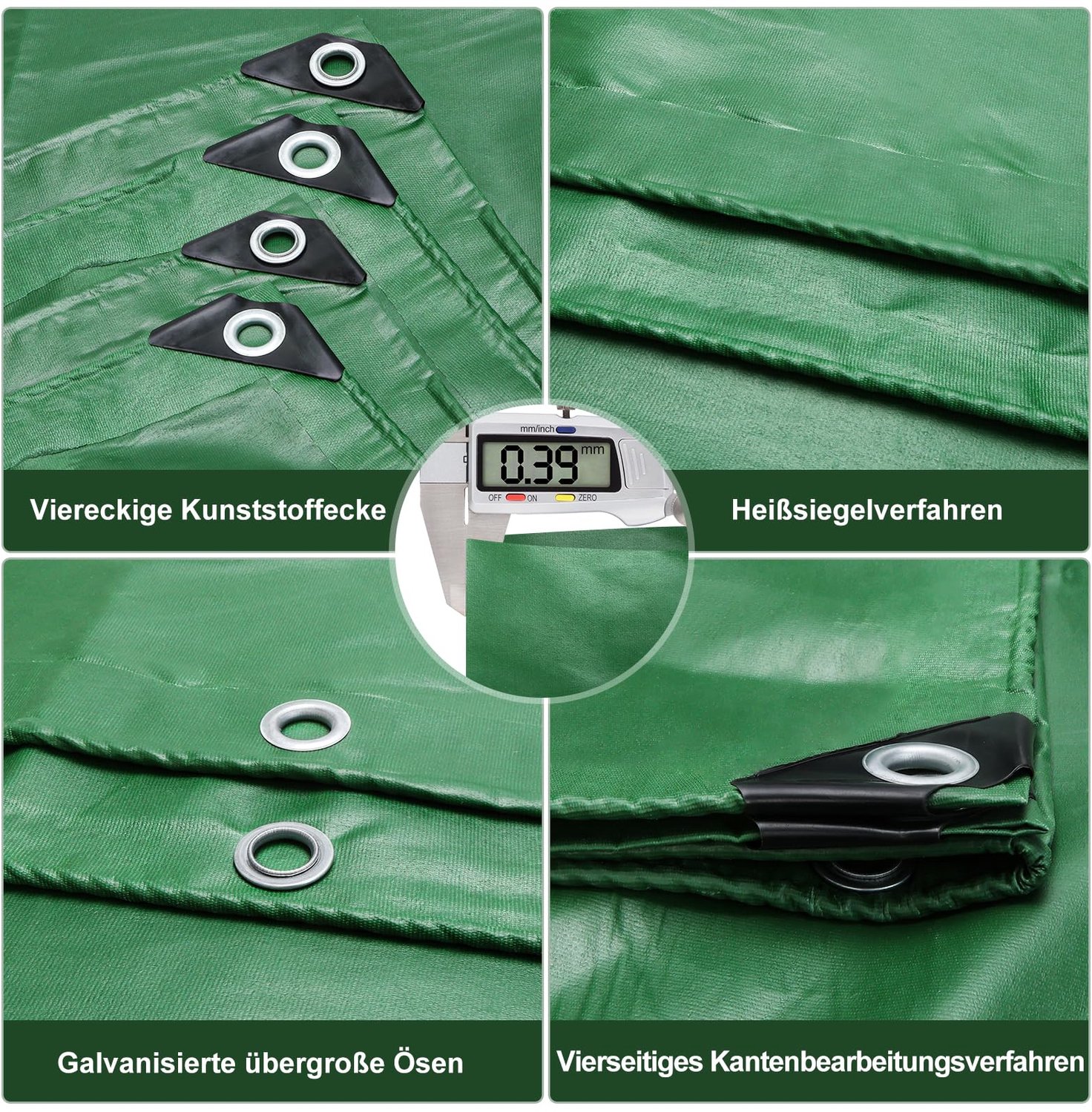 Waterdichte en Scheurvaste Vrachtzeil 440 g/m² met Oogjes